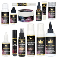 Kit d'installation de perruques et d'extensions Private Label : Mousse capillaire, Colle pour dentelle, Bâton de cire à tenue forte, Ingrédients à base de plantes, Dissolvant d'extensions