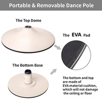Poteau de danse professionnel XLAN en acier inoxydable, kit de poteau de danse statique, portable, amovible, robuste, pour exercices, club, fête