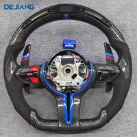 Volant en carbone forgé LED personnalisé pour BMW Série F F10 F30 F25 F16 F11 F12 F32 E70 E90 Volant en carbone