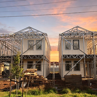 Casa Prefabricada de Acero Ligero Tradicional BST, Villa de 3 Dormitorios, Moderna y Lujosa, Lista para Habitar, para el Mercado Europeo, Vida Útil de 70 Años