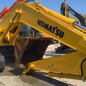 รถขุดขนาดเล็ก KOMATSU PC200 มือสอง สีเหลือง แบบตีนตะขาบ สำหรับงานหนัก 20 ตัน อุปกรณ์ก่อสร้าง - Product Image 6