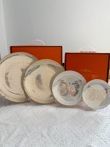 Service de vaisselle vintage en porcelaine fine à motifs floraux, 4 tailles assorties, assiettes en céramique, coffret cadeau, logo personnalisé, vaisselle de luxe - Product Image 5