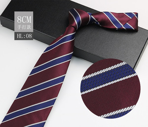 Cravatta Casual a Righe per Uomo, Cravatta Ascot o Cravatta Elegante in Poliestere per Uomo - Product Image 4