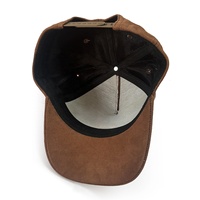 Casquettes de baseball unisexes à 5 panneaux en daim synthétique, avec logo flamme 3D brodé personnalisé, imperméables et doublées de fausse fourrure moelleuse