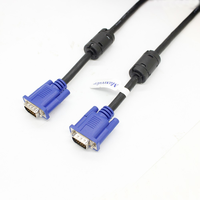 Kabel Monitor VGA ke VGA 15 Pin High Speed HD Biru 1.5M 3M 5M 3+2/3+4/3+6 Harga Pabrik Termurah Terlaris dengan Ferrite untuk PC