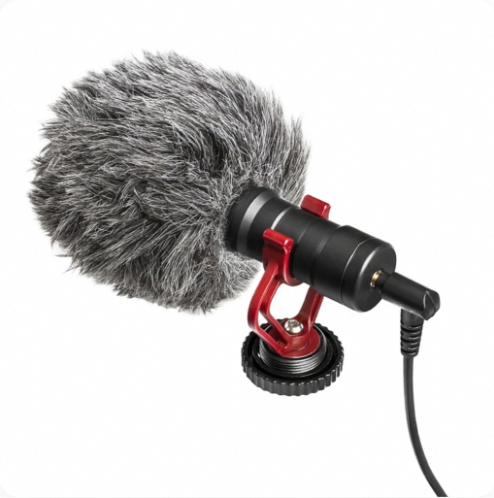 BY-MM1 Compact On-Camera Video Microphone Recording Interview Microphone for Smartphone / Osmo DSLR
