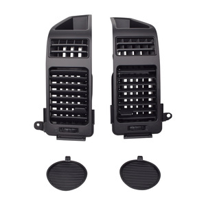 Rejillas de ventilación de aire acondicionado negras 68421-9FD0B para Nissan Titan 2004-06, montaje en techo, plástico, rectangulares - Product Image 2