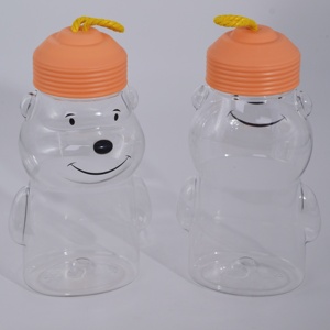 Baril en PET de 450 ml en forme spéciale avec bouchon à vis pour aliments pour bébés, bonbons, chocolat, haricots solubles, biscuits - Product Image 4