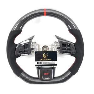 Volante de Fibra de Carbono Real para Subaru WRX STI 2015 2016 2017 2018 2019 2020 <span class=keywords><strong>2021</strong></span> 2022, <span class=keywords><strong>Precio</strong></span> Económico, Piezas de Auto Personalizadas - Product Image 2