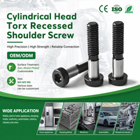 Vis de positionnement à tête cylindrique Torx encastrée, plaquée zinc-nickel, ISO7379 M4 M5 M6, pour articulation robotique, usinée sur mesure par CNC de précision