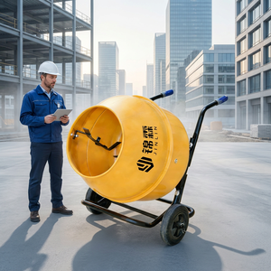 Mezcladora de Concreto Eléctrica de 140L y 375W, Mezcladora de Cemento Portátil de Alta Resistencia para Obras de Construcción - Product Image 4