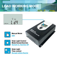 Contrôleur de charge solaire intelligent MPPT 12V 24V 10A 20A 30A 40A 50A 60A avec prise en charge de la communication Bluetooth