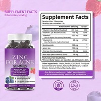 OEM/ODM Private Label Zinc pour les bonbons contre l'acné Compléments alimentaires pour une peau lisse, élimine les taches brunes
