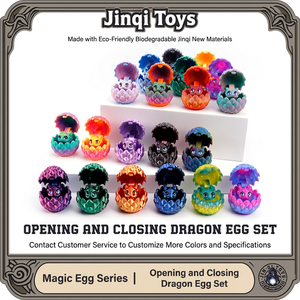 Set de Huevos de Dragón Impresos en 3D que se Abren y Cierran, Figura de Dragón, Regalo, Decoración Colorida, Juguete Creativo y Moderno, Transfronterizo - Product Image 5