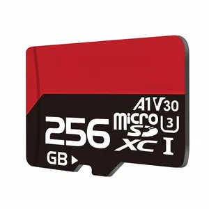 Cartões micro SD com memória, cartão TF de 32GB, 64GB, 128GB, 256GB, para monitor 2K, câmera de vigilância, drone, câmera de câmera