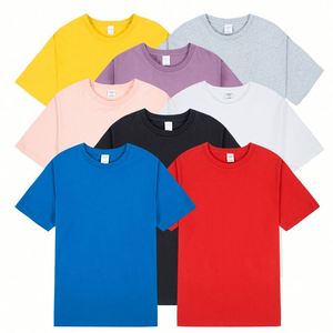 Design OEM 180GSM Plain Custom Logo Kids T <b>Shirts</b> with Heat Transfer Printing for Promotions Schoolwear Cotton Soft Tee - Product Image 1