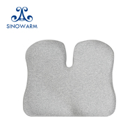 Coussins de siège en mousse à mémoire de forme orthopédiques thérapeutiques de qualité supérieure pour voiture, prévention des hémorroïdes et du coccyx, avec technologie de couture