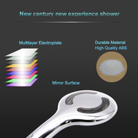 Nouveau design Led eau chaude et froide pommeau de douche changement de couleur pommeau de douche thermostatique pluie exposée salle de bain pommeau de douche