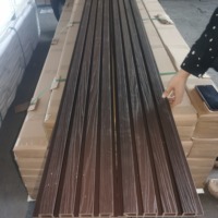 Panneaux muraux décoratifs extérieurs en WPC OEM, design floral moderne, 100 % étanches, résistants aux UV, pour maison, commerce, atelier