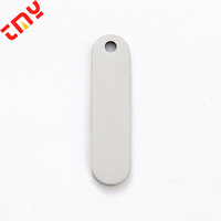 Plaque anti-perte personnalisable en laiton traditionnel, porte-clés en acier inoxydable, gravure laser, ébauches de bijoux