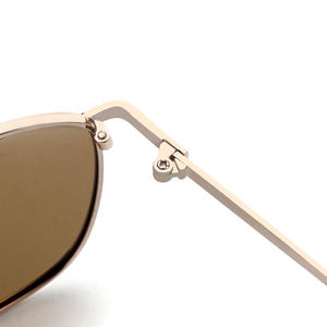 Lunettes de soleil rétro Grey Jack 1238 unisexe, monture intégrale, verres TAC, protection UV400, design carré en métal - Product Image 3