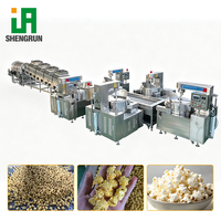 Ligne de production complète de machines à pop-corn à tension personnalisée, saveur caramel, pour la fabrication de pop-corn
