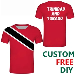 T-shirt manches courtes homme, Vintage et décontracté, à la mode, avec motif de drapeau de la mythologie et Tobago