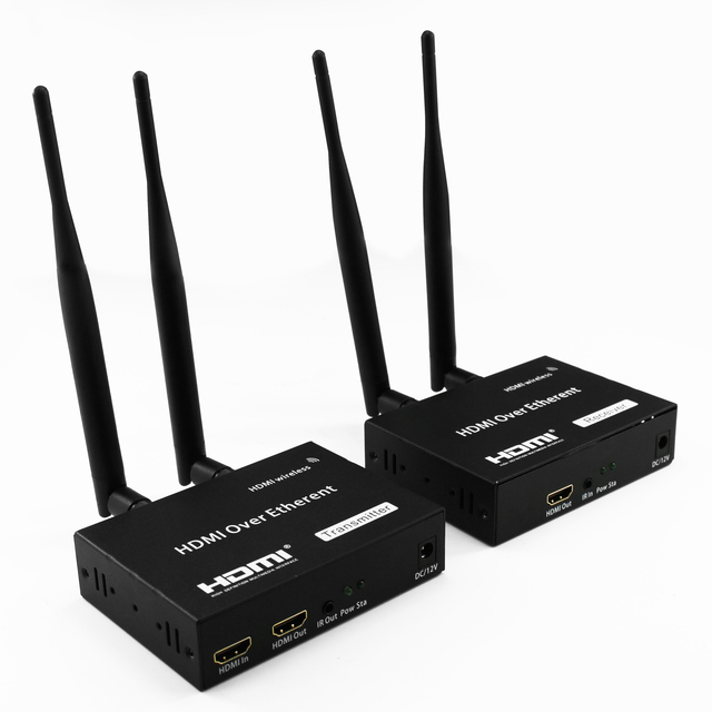 1080P Full HD Wireless HDMI Extender 200M Long Range Transmitter and Receiver Kit Plug and Play for TV Projector Monitor PC