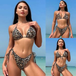 Maillot de bain bikini asymétrique imprimé dos nu pour femme, séchage rapide, séparé, sexy, Nouveauté 2024, pour l'Europe et les États-Unis, Vente en gros transfrontalière - Product Image 6
