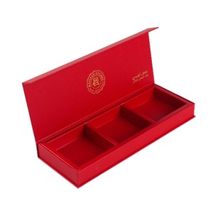 Boîte cadeau personnalisée en forme de livre, en papier, avec couvercle rabattable, pour thé, produits de soin de la peau et cosmétiques, avec compartiments intérieurs. - Product Image 3