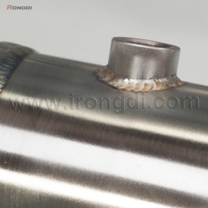 304 Stainless Steel Exhaust Downpipe C43 E43 E400 W205 M276 3.0T for Mercedes-Benz Golden Fish Scale Weld with Polished Surface - Product Image 6