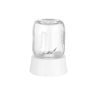 Kajafa Mini Mixeur Électrique Portable et Broyeur Personnel pour Fruits, Rechargeable par USB avec Récipient en Verre, Robot Culinaire
