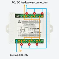 Commutateur de télécommande sans fil RF DC 12/24V, module relais 6 canaux, kit émetteur-récepteur 433/315Mhz G801