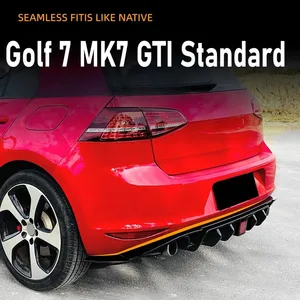 สปอยเลอร์กันชนหลัง StarNav สำหรับรถยนต์ Golf 7 MK7 ปี 2013-2016 รุ่นมาตรฐาน พร้อมดิฟฟิวเซอร์ ป้องกันรอยขีดข่วน ชุดแต่ง BodyKit อะไหล่ตกแต่งรถยนต์ - Product Image 2