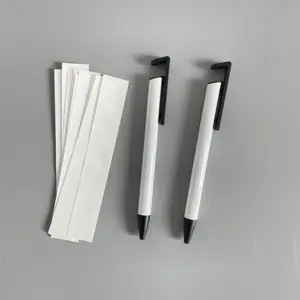 Diy Craft Rts Wit Aluminium Body Warmteoverdracht Blanks Sublimatie Telefoon Standhouder Clip Pen Voor Aangepaste Geschenken