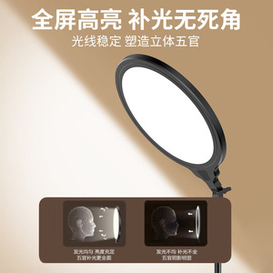 Baidi Led Fill Light Bd-Hp160 Température de couleur réglable 2500K-9900K pour la diffusion en direct, la photographie et l'éclairage de bureau - Product Image 4