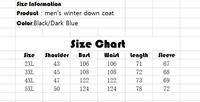Doudoune d'hiver de couleur unie pour hommes, manteau d'hiver de grande taille pour hommes