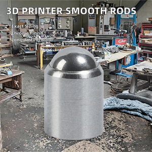 Tiges lisses en acier inoxydable chromé, fixations de rail linéaire pour imprimantes 3D - Guide de glissière à goupille cylindrique - Product Image 3