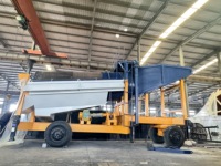 Usine de traitement de l'or mobile haute capacité, équipement d'extraction d'or alluvial portable