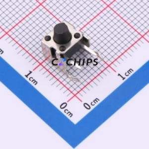 TC-6615-6.5-250 Tactile Switch Through hole,7.5x6.2mm Switch Single Pole Single Throw Round Button 2.5N Right Angle Insert - Product Image 1