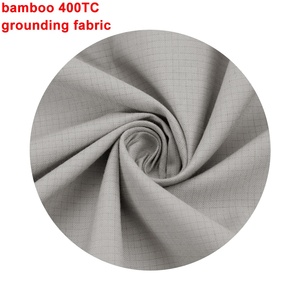 Organic Bamboo <strong>Grounding</strong> <strong>Sheets</strong> Real 400TC Silver Fiber Conductive Earthing <strong>Sheets</strong> Fabric - Product Image 1
