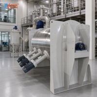 Mélangeur à poudre avec hacheur haute vitesse pour ligne de production de mortier sec alimentaire, chimique et énergétique
