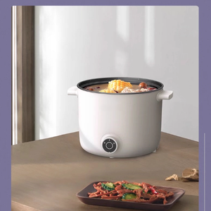 Casserole électrique, poêle à frire antiadhésive de 1,2 L, cuiseur rapide pour nouilles, mini-casserole pour steak, œufs, riz frit, soupe avec réglage de la puissance - Product Image 2