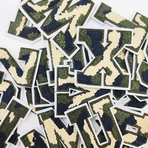 Parches Bordados Termoadhesivos de Chenilla Camuflaje Hechos a Mano de 7.2cm para Gorras, Marca <span class=keywords><strong>YM</strong></span>, en Stock - Product Image 3