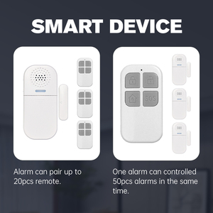Sistema di Allarme Antifurto Wireless per Porte e Finestre con Sensore Magnetico e Telecomando - Product Image 2