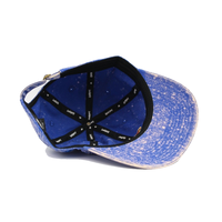Casquette de baseball vintage en coton sergé délavé avec broderie 3D sur 6 panneaux, personnalisable en gros