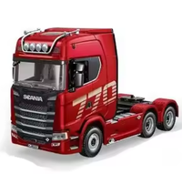 Camión Tractor RC HUINA 1501+1502 770S V8 en Oferta, 2.4GHZ 4CH Escala 1/18, Material Plástico con Luz y Sonido, Regalo para Niños