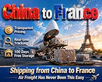Fret aérien Chine-France : Express commercial rapide |   Expédition multi-canaux porte-à-porte en 10-15 jours DDP depuis la Chine