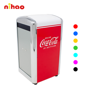 Dispensador de Servilletas NIHAO Cola, Dispensador de Servilletas de Metal al por Mayor, Dispensador de Servilletas de Acero Inoxidable Personalizado, Dispensador de Papel Tisú de Hojalata de 0.30mm - Product Image 1