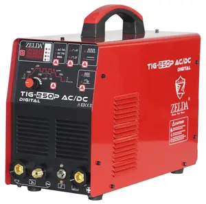 Inverter Square Wave Pulse Arc Welders Tig 250 AC DC Welding Machine For Stainless Steel Aluminum